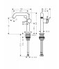 Hansgrohe Tecturis S Jednouchwytowe baterie umywalkowe Fine z CoolStart Brąz Szczotkowany 73340140